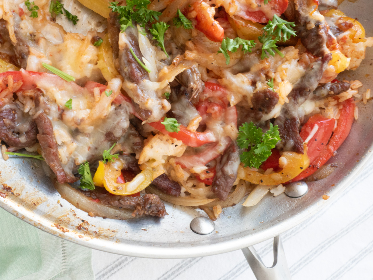 Steak Fajita Skillet Casserole
