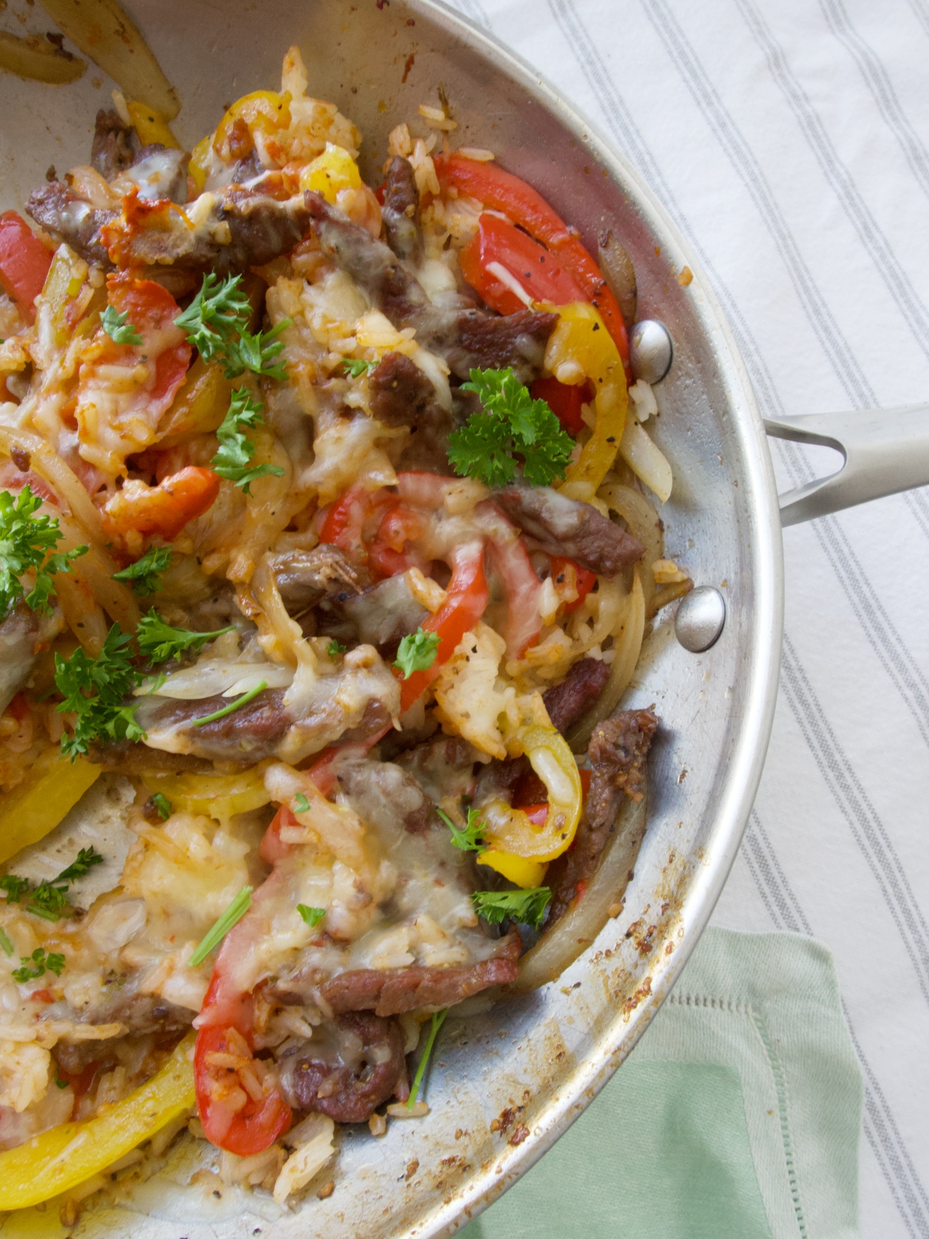Steak Fajita Skillet Casserole