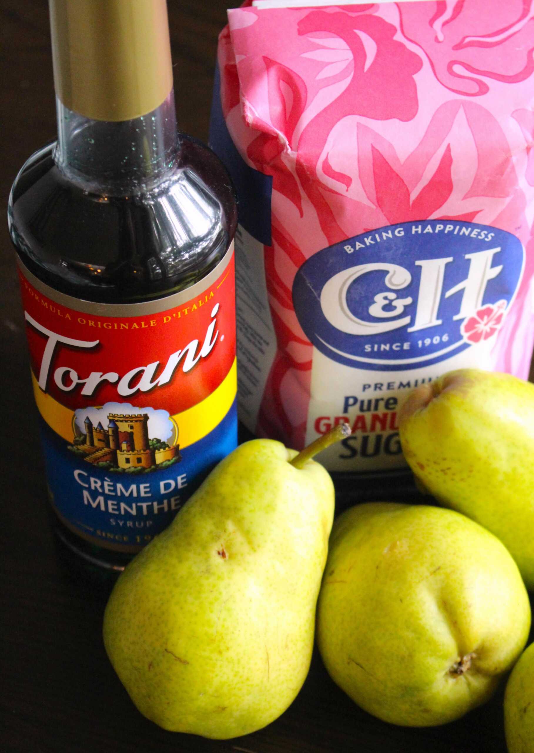 Mint pears 1