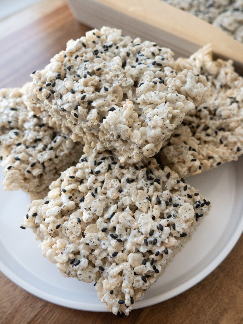 Black Sesame Rice Krispies Treats