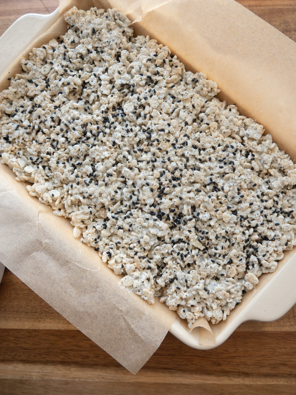 Black Sesame Rice Krispies Treats