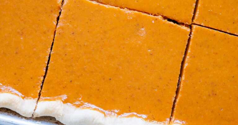 Pumpkin Slab Pie