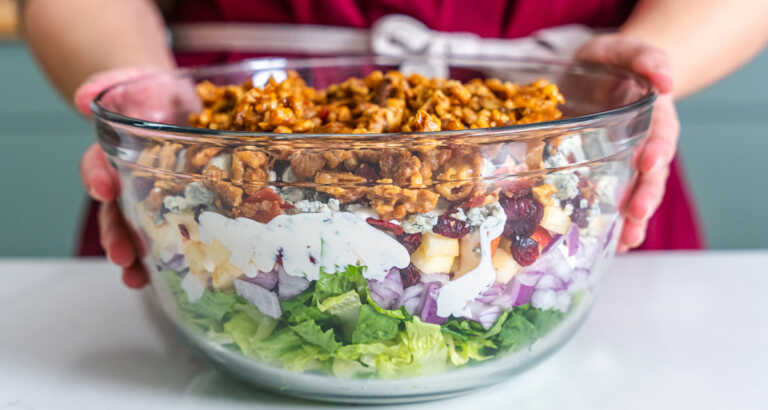 Seven-Layer Christmas Salad