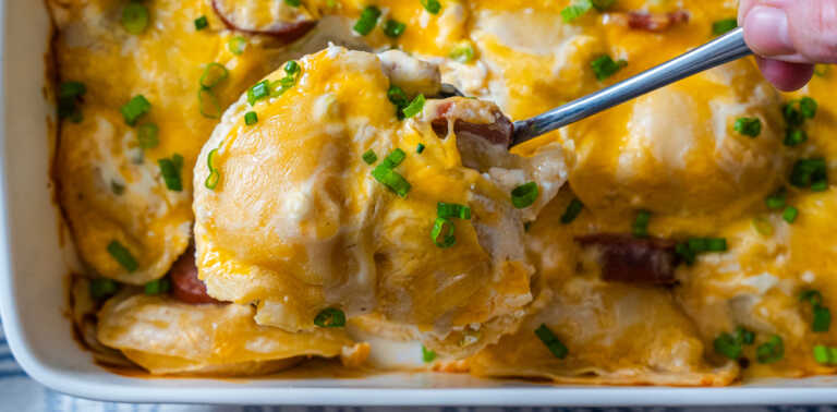 Kielbasa Pierogi Casserole