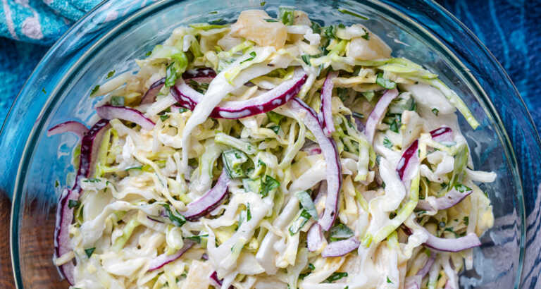 Creamy Pineapple Coleslaw