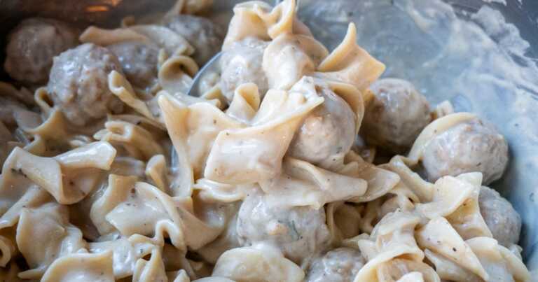 One-Pan Swedish Meatball Noodles