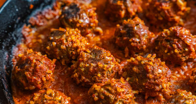 Old-Fashioned Porcupine Meatballs