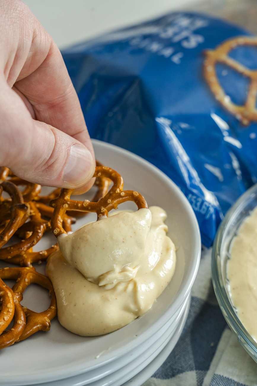 Mom's Famous Pretzel Dip Vertical 14