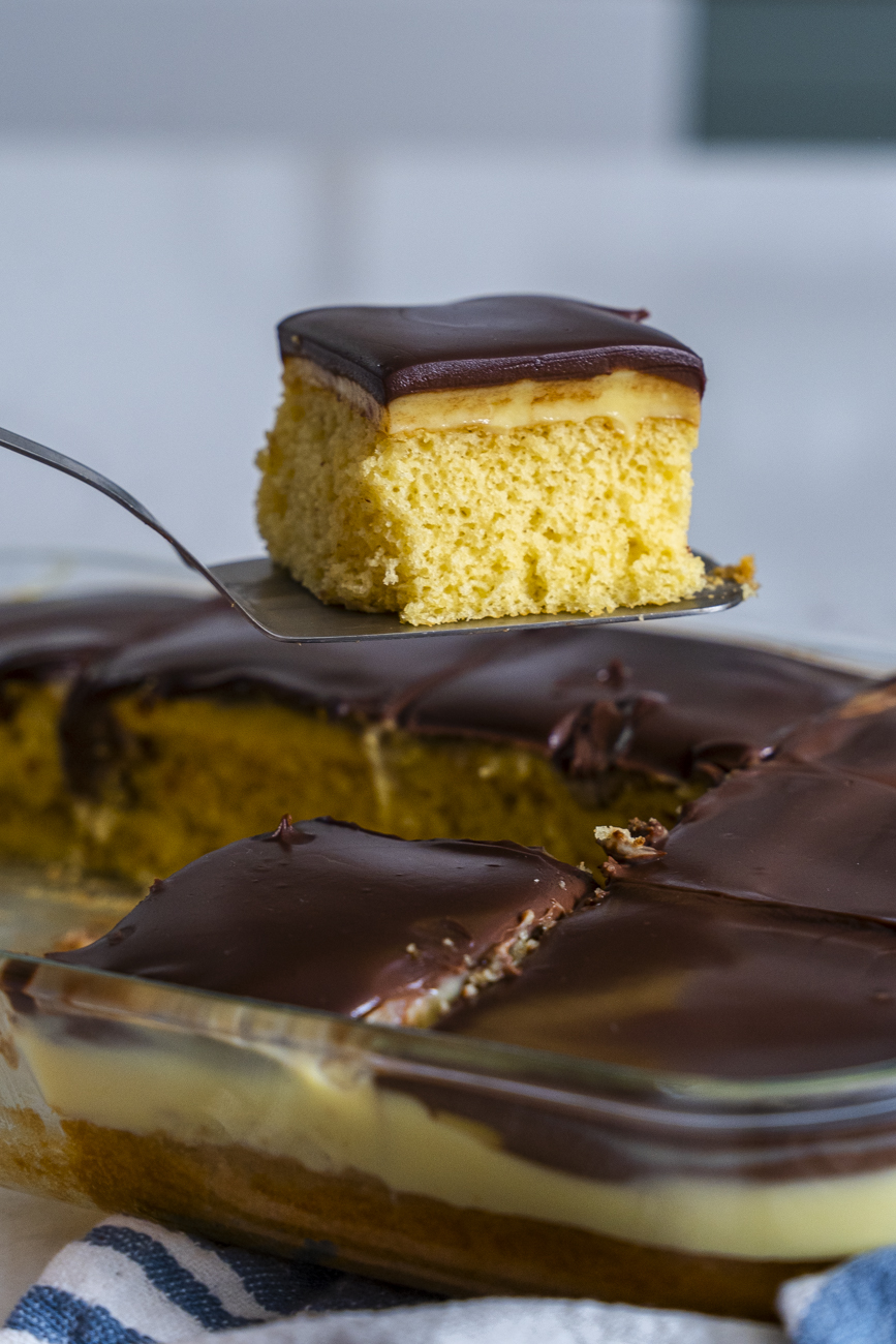 Boston Cream Sheet Cake Vertical 13