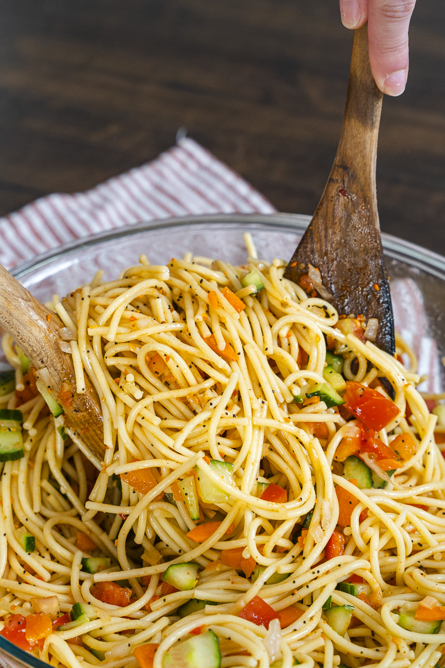 Spaghetti Salad Supreme Vertical 9