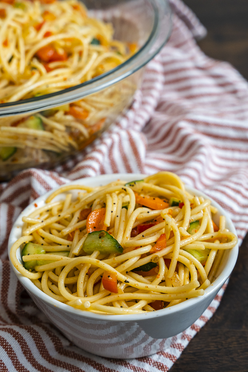 Spaghetti Salad Supreme Vertical 11