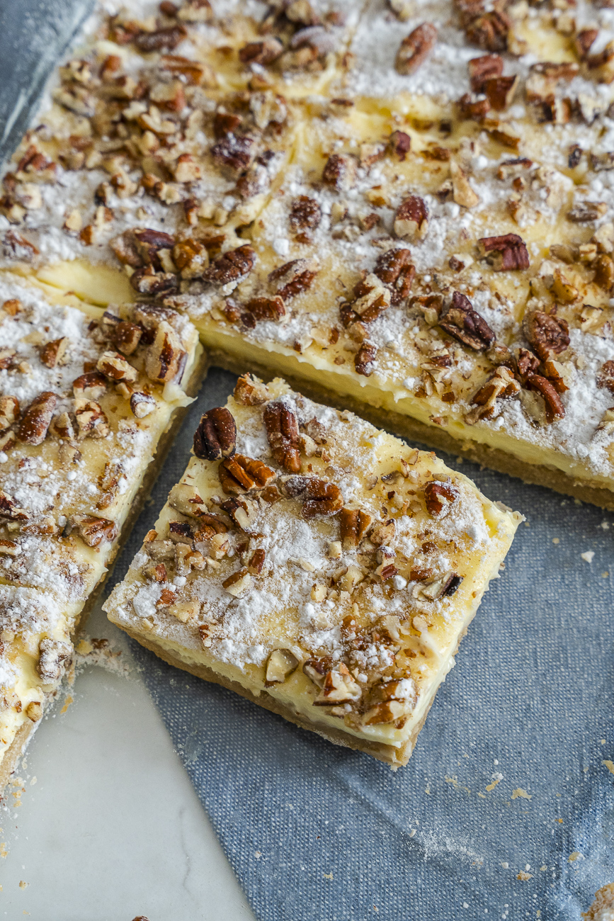 Pecan Cheesecake Bars Vertical 25
