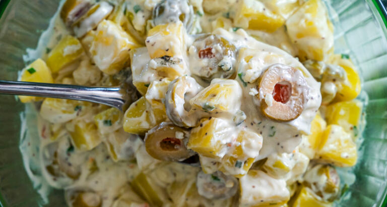 Dirty Martini Potato Salad