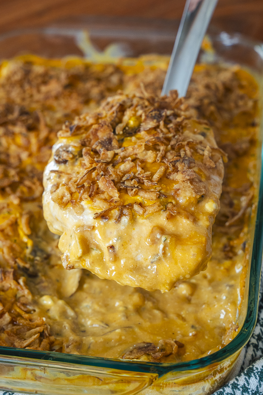 Golden Mushroom Chicken Bake Vertical 12