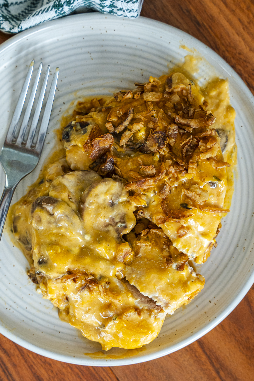 Golden Mushroom Chicken Bake Vertical 17