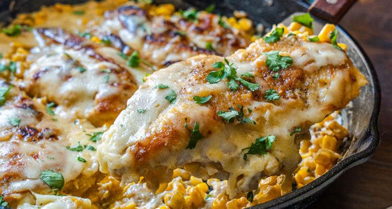 Creamed Corn Chicken Skillet