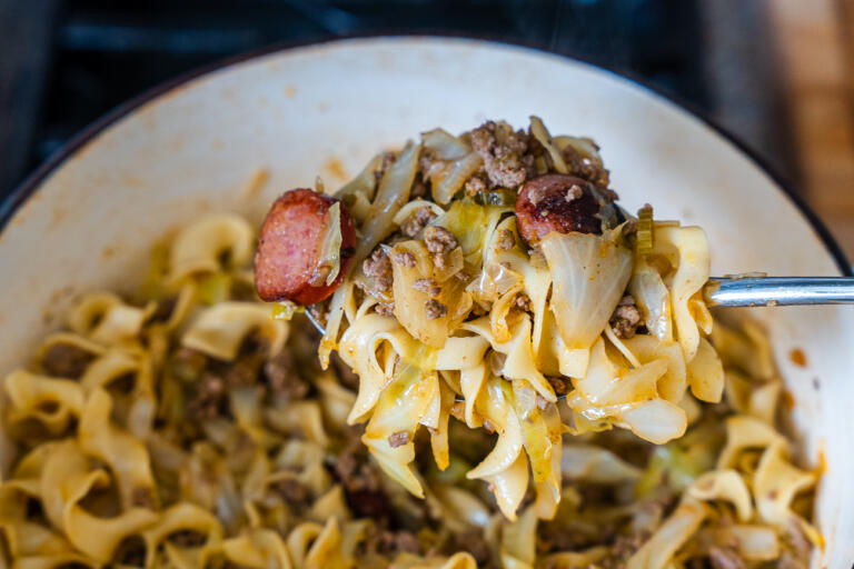Dirty Cabbage and Noodles