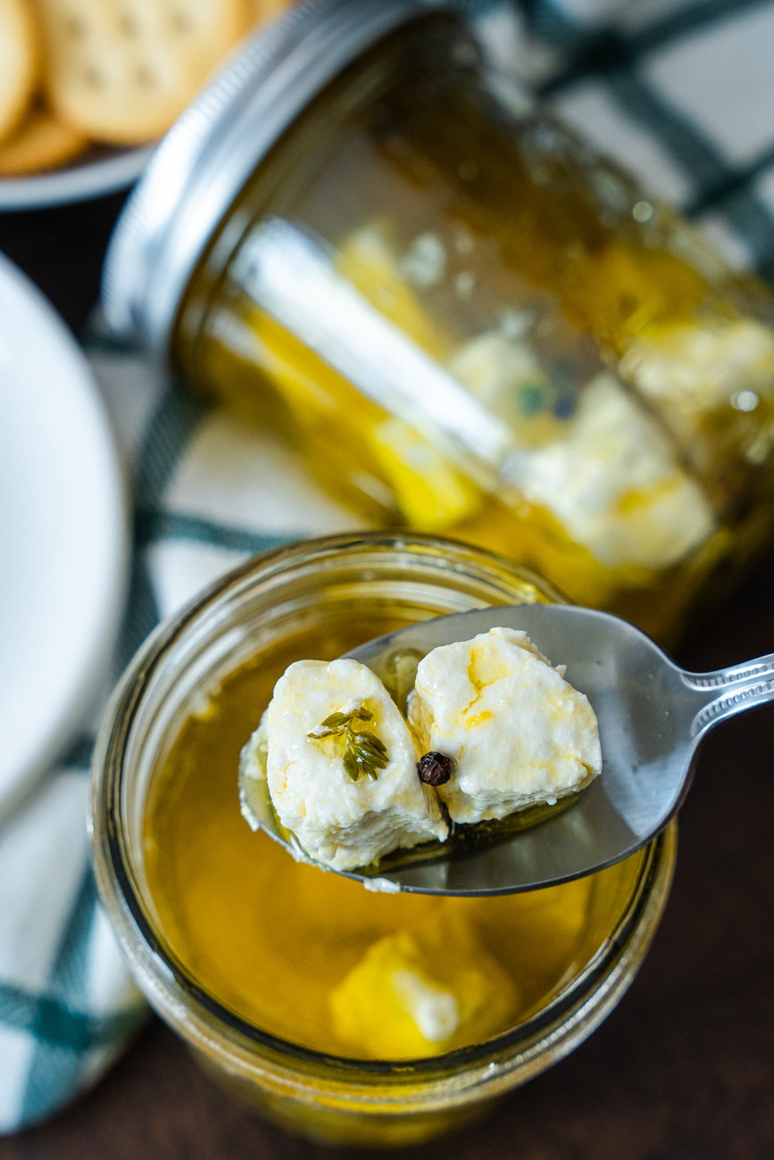 Marinated Goat Cheese Vertical 12
