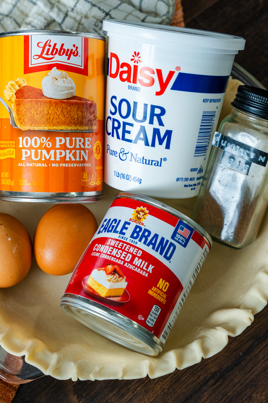 Sour Cream Pumpkin Pie Vertical 5