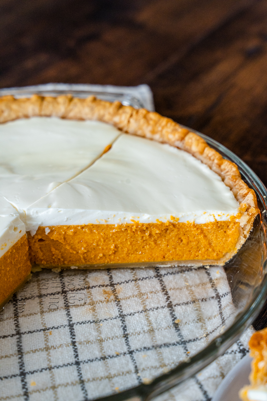 Sour Cream Pumpkin Pie Vertical 10