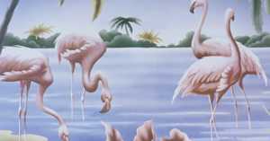 Turner Flamingo Print