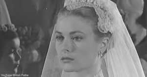 Grace Kelly on Her Wedding Day