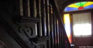 Stained Glass Entry in Abandoned House