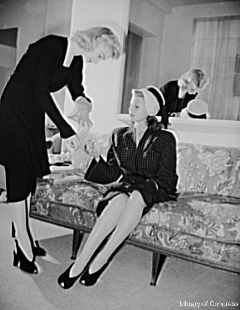 Rita Hayworth Promoting Cotton Stockings for the War Effort