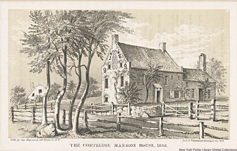 Cortelyou Mansion in 1848. 