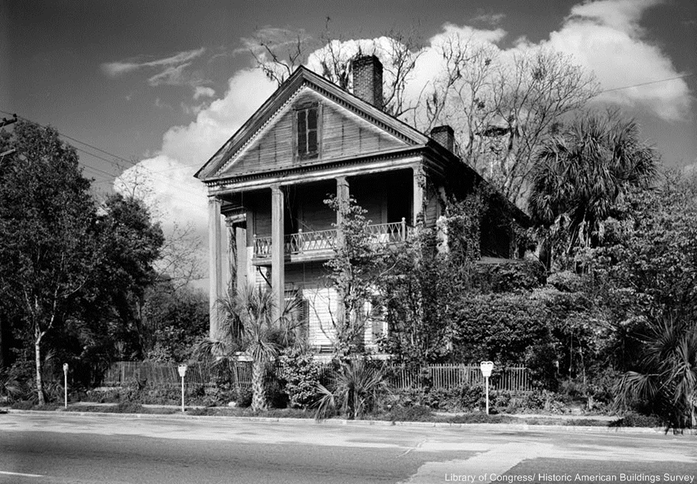 Wirick-Simmons House in dire need of repairs, 1962, Monticello, FL