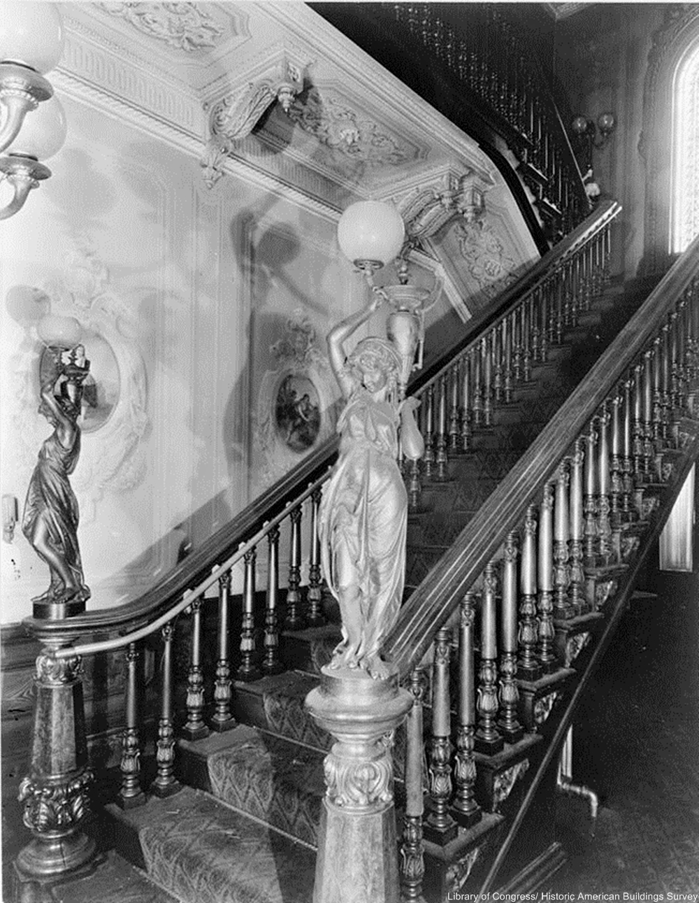 The Morse-Libby grand staircase. 