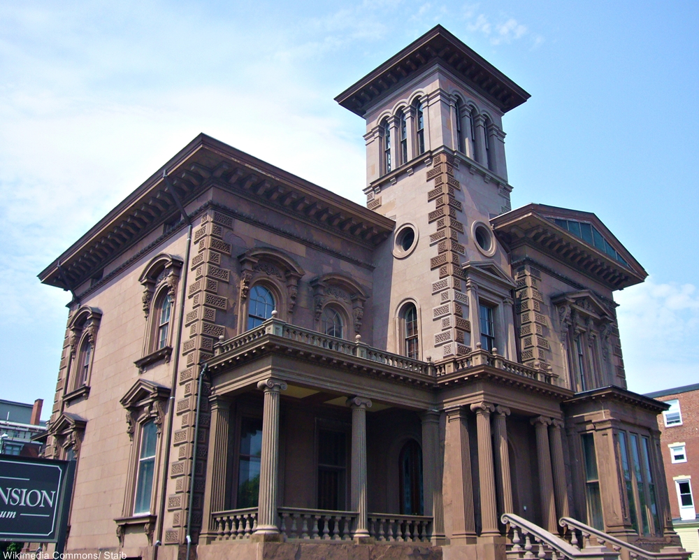 The present-day Morse-Libby Mansion in Portland, ME. 