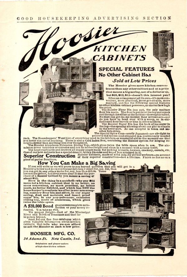 Sellers hoosier store cabinet history