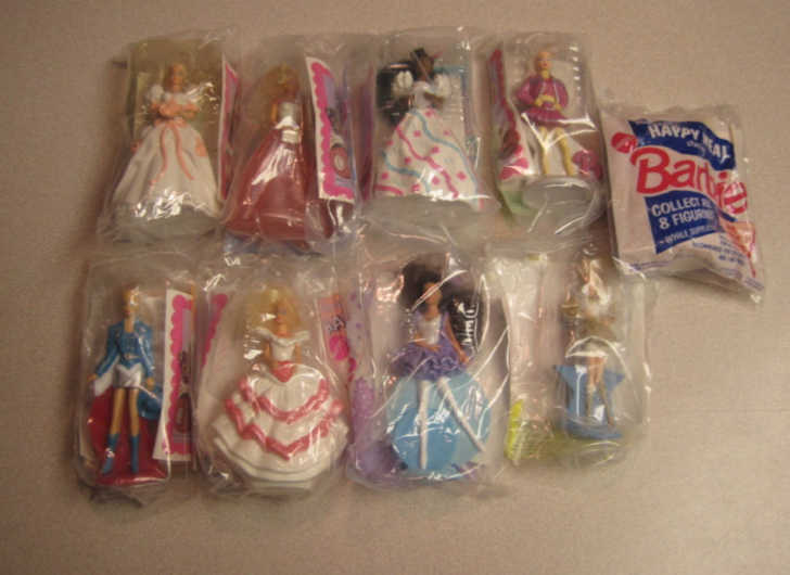 2002 McDonald's HAPPY MEAL TOYS BARBIE COMPLETE SET OF 6 NEW FACTORY SEALED