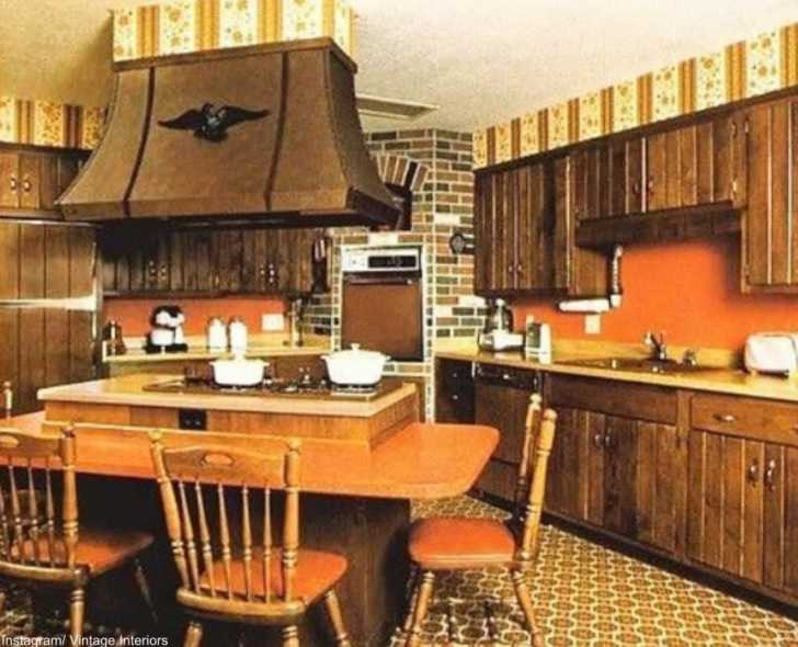 Thiết kế nội thất 70s kitchen decor Với phong cách retro của những năm 70