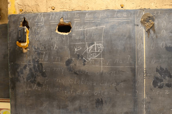 School Scrambles To Preserve Newly Discovered Chalkboards From 1917 : NPR