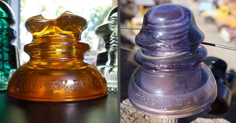 The Hidden Beauty of Collecting Glass Telephone Insulators Dusty Old
