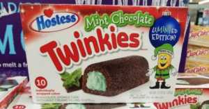 mint chocolate Twinkies