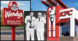 Dave Thomas and Colonel Sanders