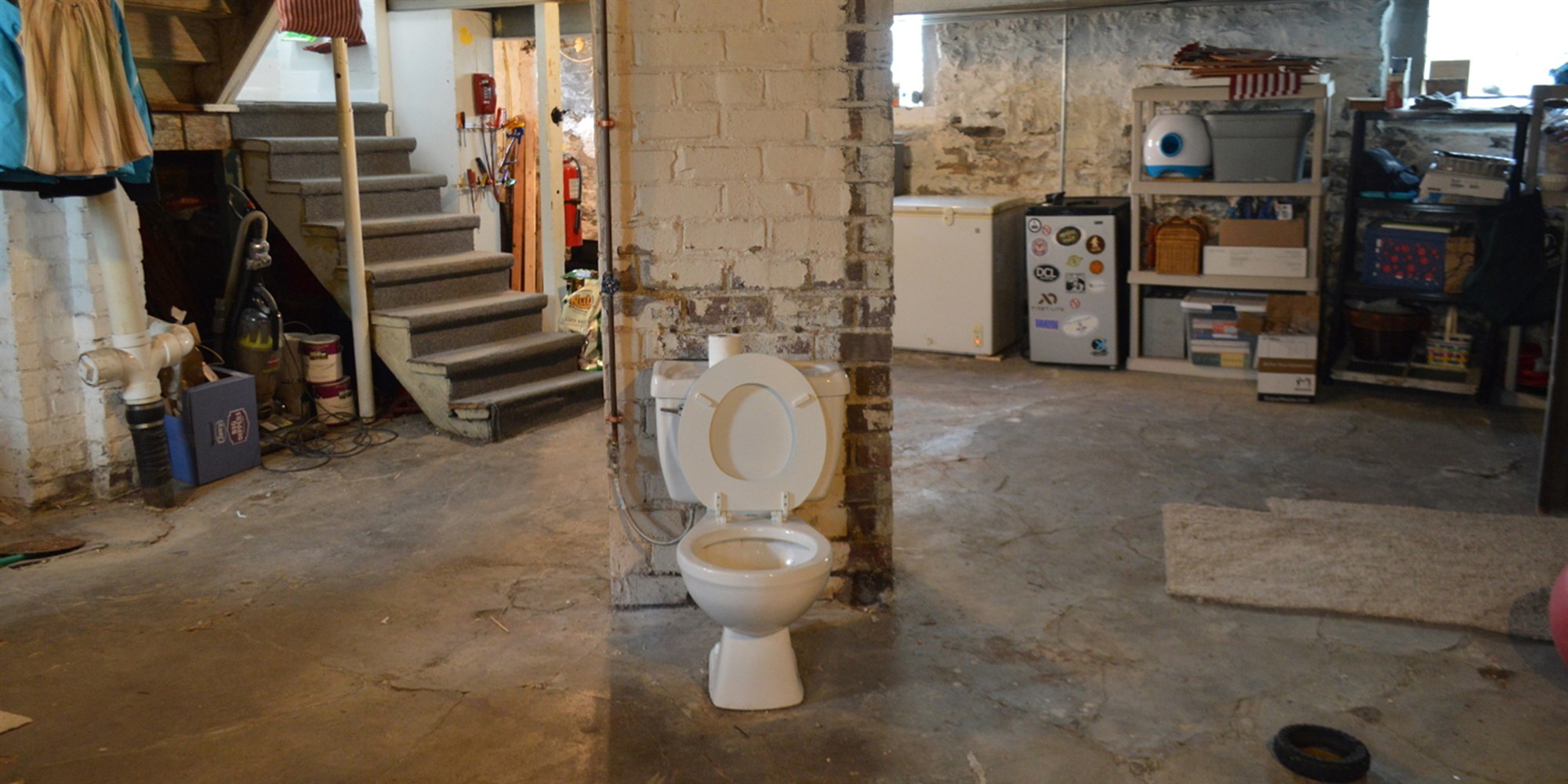 Why Some Homes Have A Random Toilet In The Basement Dusty Old Thing