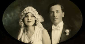 1920s wedding portrait