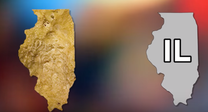 Illinois-shaped corn flake sells for $1,350