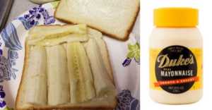 banana and mayo sandwiches