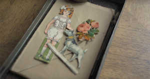 a little girl's prized possessions from 1900 included a paper doll