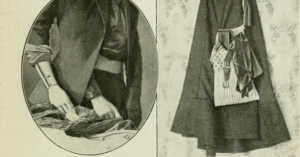 article from 1916 showing the garments shoplifters wear to make their work easier