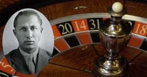 Duško Popov and a roulette table collage
