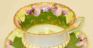 lustreware teacup that was on display at the 1904 World's Fair China Pavilion