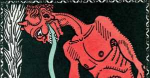 pre-WWI illustration of Krampus