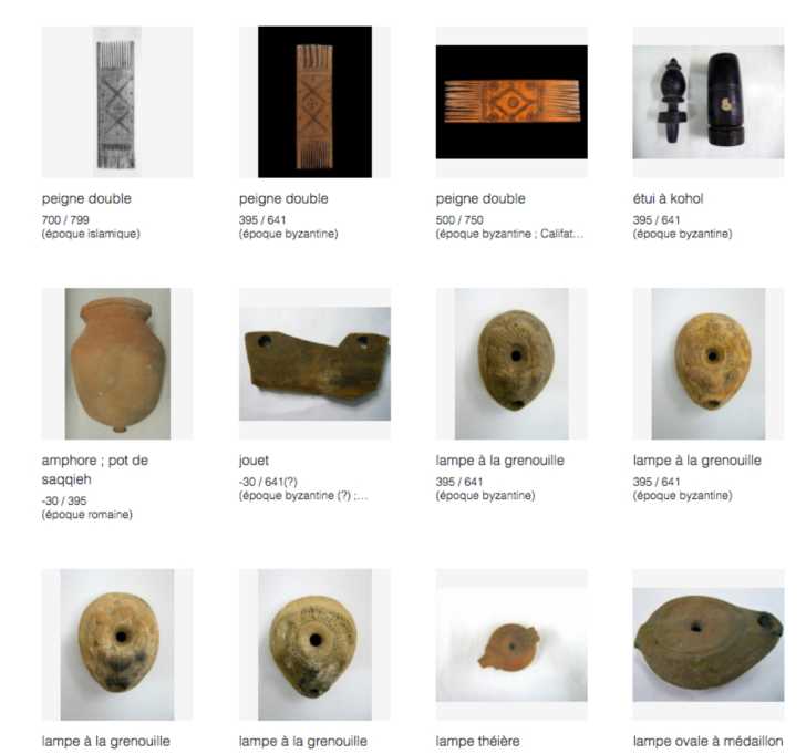 ancient artifacts in the online collection of the Louvre