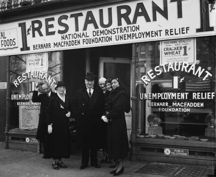 penny restaurant in New York City during the Great Depression